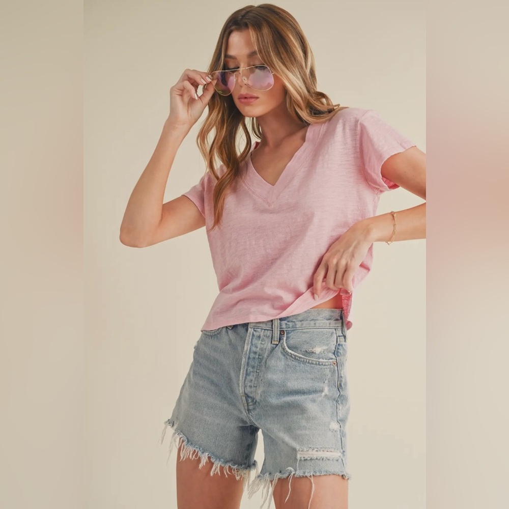 🆕🤍PINK COTTON T SHIRT